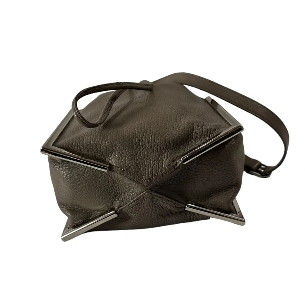 Genuine 3.1 PHILLIP LIM Scout small drawstring crossbody bag grey - Picture 7 of 11